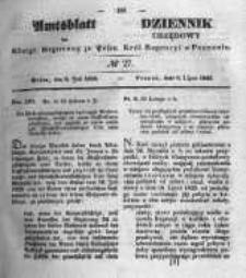 Amtsblatt der K&ouml;niglichen Regierung zu Posen. 1845.07.08 Nro.27
