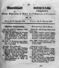 Amtsblatt der K&ouml;niglichen Regierung zu Posen. 1844.09.17 Nro.38