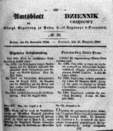 Amtsblatt der K&ouml;niglichen Regierung zu Posen. 1844.09.24 Nro.39