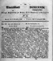Amtsblatt der K&ouml;niglichen Regierung zu Posen. 1844.11.05 Nro.45
