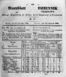 Amtsblatt der K&ouml;niglichen Regierung zu Posen. 1844.11.19 Nro.47