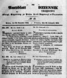 Amtsblatt der K&ouml;niglichen Regierung zu Posen. 1844.11.26 Nro.48
