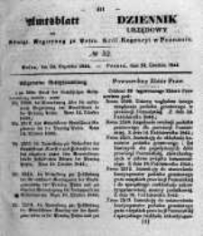 Amtsblatt der K&ouml;niglichen Regierung zu Posen. 1844.12.24 Nro.52
