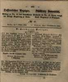 Oeffentlicher Anzeiger. 1851.10.07 Nro.40