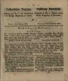 Oeffentlicher Anzeiger. 1854.01.03 Nro.1