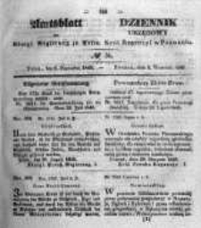 Amtsblatt der K&ouml;niglichen Regierung zu Posen. 1845.09.09 Nro.36