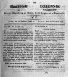 Amtsblatt der K&ouml;niglichen Regierung zu Posen. 1845.09.16 Nro.37