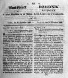 Amtsblatt der K&ouml;niglichen Regierung zu Posen. 1845.09.30 Nro.39