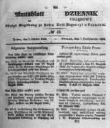 Amtsblatt der K&ouml;niglichen Regierung zu Posen. 1845.10.07 Nro.40