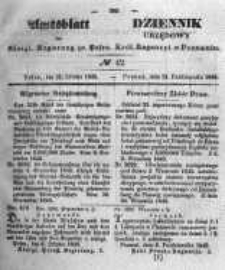 Amtsblatt der K&ouml;niglichen Regierung zu Posen. 1845.10.21 Nro.42