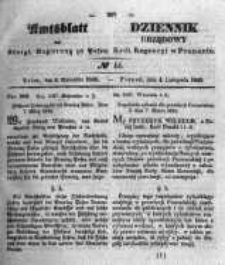 Amtsblatt der K&ouml;niglichen Regierung zu Posen. 1845.11.04 Nro.44