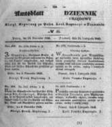 Amtsblatt der K&ouml;niglichen Regierung zu Posen. 1845.11.18 Nro.46