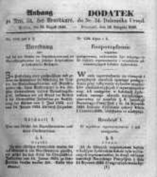 Dodatek do Nr. 34. Dziennika Urzęd. Poznań, 26. Sierpnia 1845