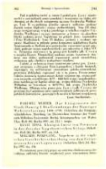 Hahlweg Werner, Das Kriegswesen der Stadt Danzing I. Die Grundzuge der Danziger Wehrverfassung 1454-1793. Berlin 1937; Klatt Tessa, K&ouml;nigin Luise von Preussen in der Zeit der Napoleonischen Kriege, Berlin 1938; Mailahn Wolfgang, Napoleon in der englischen Geschichtsschreibung von den Zeitgenossen bis zur Gegenwart, Berlin 1937
