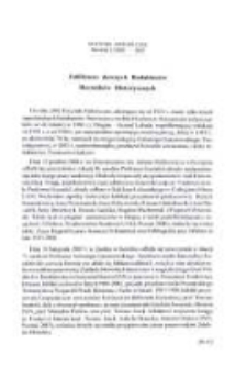 Jubileusze dawnych Redaktor&oacute;w Rocznik&oacute;w Historycznych
