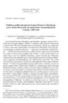 Podstawy polityczno-prawne kupna Pomorza Gdanskiego przez Zakon Krzyżacki od margrabiów brandenburskich w latach 1309-1310