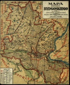 Mapa powiatu bydgoskiego. Oprac. Adam Klimesz