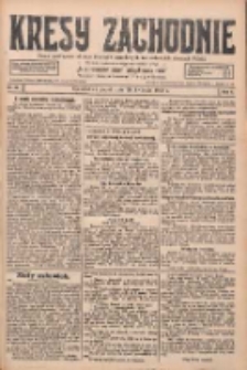 Kresy Zachodnie: pismo poświęcone obronie interes&oacute;w narodowych na zachodnich ziemiach Polski 1928.04.20 R.6 Nr92