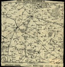 Mapa powiatu kościańskiego