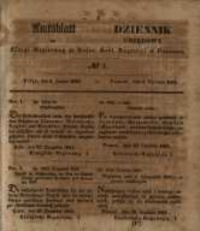 Amtsblatt der K&ouml;niglichen Regierung zu Posen. 1852.01.06 Nro.1
