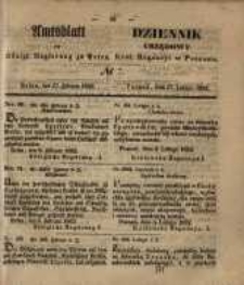 Amtsblatt der K&ouml;niglichen Regierung zu Posen. 1852.02.17 Nro.7