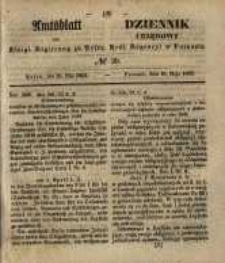 Amtsblatt der K&ouml;niglichen Regierung zu Posen. 1852.05.18 Nro.20