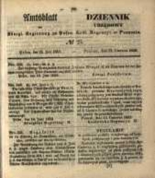 Amtsblatt der K&ouml;niglichen Regierung zu Posen. 1852.06.22 Nro.25