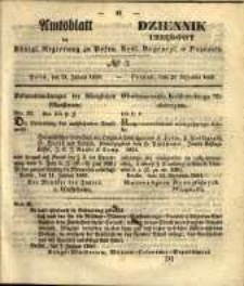 Amtsblatt der K&ouml;niglichen Regierung zu Posen. 1851.01.21 Nro.3