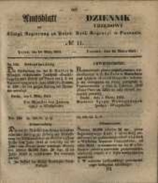 Amtsblatt der K&ouml;niglichen Regierung zu Posen. 1851.03.18 Nro.11
