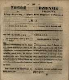 Amtsblatt der K&ouml;niglichen Regierung zu Posen. 1851.04.01 Nro.13