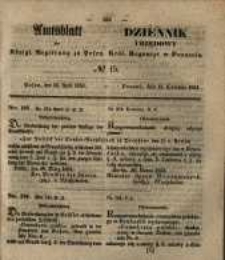 Amtsblatt der K&ouml;niglichen Regierung zu Posen. 1851.04.15 Nro.15
