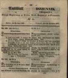 Amtsblatt der K&ouml;niglichen Regierung zu Posen. 1851.04.22 Nro.16