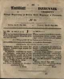 Amtsblatt der K&ouml;niglichen Regierung zu Posen. 1851.05.27 Nro.21