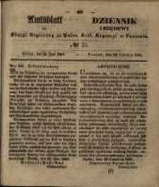 Amtsblatt der K&ouml;niglichen Regierung zu Posen. 1851.06.24 Nro.25