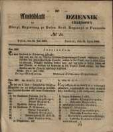 Amtsblatt der K&ouml;niglichen Regierung zu Posen. 1851.07.15 Nro.28