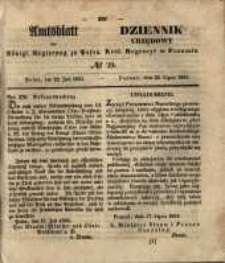 Amtsblatt der Königlichen Regierung zu Posen. 1851.07.22 Nro.29
