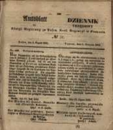 Amtsblatt der K&ouml;niglichen Regierung zu Posen. 1851.08.05 Nro.31
