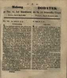 Dodatek do Nr. 14. Dziennika Urzęd. Poznań, 8.Kwietnia 1851