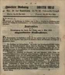 Dodatek Drugi do Nr. 20. Dziennika Urzęd. Poznań, 20.Maja 1851