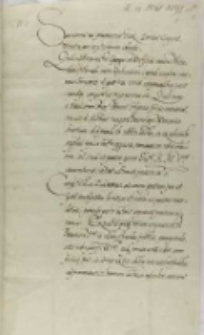 List Jana Fryderyka, księcia szczecińskiego do kr&oacute;la Zygmunta III, Szczecin 29.10.1597