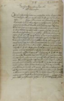 List Fryderyka księcia Kurlandii do króla Zygmunta III, Bowski 18.12.1601