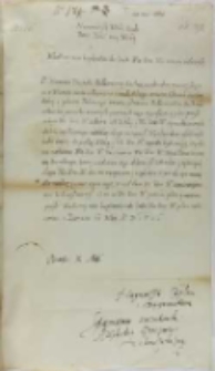 List Stanisława Karnkowskiego arcybiskupa gnieźnieńskiego do króla Zygmunta III, Łowicz 28.05.1601