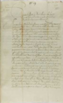 List Mikołaja Derfiusza do króla Zygmunta III, 25.06.1604