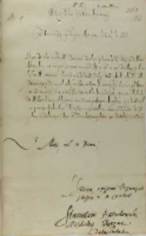 List Stanisława Karnkowskiego arcybiskupa gnieźnieńskiego do hetmana Jana Zamoyskiego, Łęczyca 04.10.1601