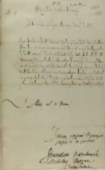 List Stanisława Karnkowskiego arcybiskupa gnieźnieńskiego do hetmana Jana Zamoyskiego, Łęczyca 04.10.1601