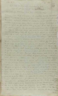 Kopia listu Łaskiego wojewody sieradzkiego do Kr&oacute;la Zygmunta III, Łask 06.04.1602