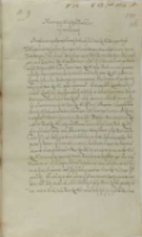 List Jana Firleya z Dąbrowicy podskarbiego koronnego do kr&oacute;la Zygmunta III, Markuszowa 29.07.1602