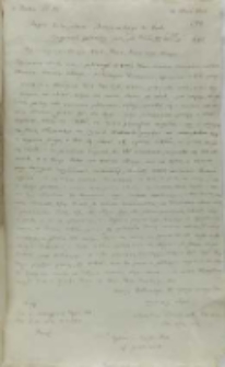 Kopia listu Stanisława Działyńskiego kasztelana elbląskiego do króla Zygmunta III, Osiecko 21.05.1603