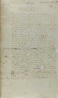 List Andrzeja Leszczyńskiego do króla Zygmunta III, 29.11.1603