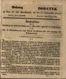 Dodatek do Nr. 27. Dziennika Urzęd. Poznań, 8. Lipca 1851